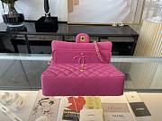 Chanel Medium Flap Bag Pink Gold Lambskin 25cm - 5