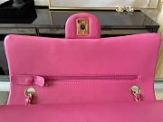 Chanel Medium Flap Bag Pink Gold Lambskin 25cm - 2