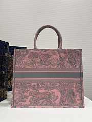 Dior Large Book Tote Pink And Gray 42 x 35 x 18.5 cm - 6