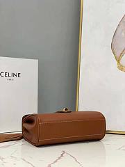 Celine Soft 16 Bag Smooth Calfskin Teen Brown 23×15×9cm - 6
