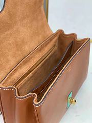 Celine Soft 16 Bag Smooth Calfskin Teen Brown 23×15×9cm - 3