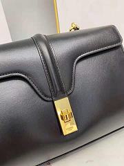 Celine Soft 16 Bag Smooth Calfskin Teen Black 23×15×9cm - 2