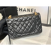 Chanel Hanbag Aged Calfskin & Gold-Tone Metal Black 24.5x9x27cm - 3