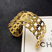 Chanel CC Logo Gold Open Bracelet - 2