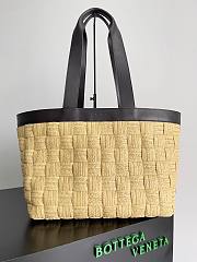 Bottega Veneta Cassette Tote Bag Intreccio Woven Raffia 35x44x22.5cm - 1