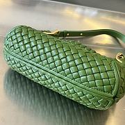 Bottega Veneta Small Clicker Shoulder Bag Green 27x19x11.5cm - 3