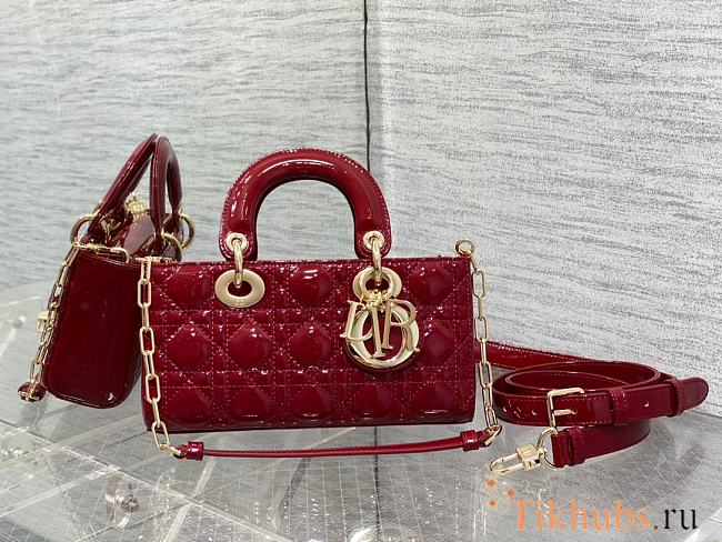 Dior Small Lady D-joy Patent Red 22cm - 1