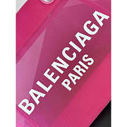 Balenciaga Duty Free Medium Mesh Tote Bag Fuchsia 35x18.8x13.9cm - 3