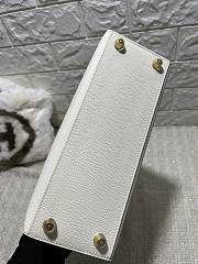 Hermes Kelly White Epsom Gold 25cm - 3