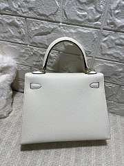 Hermes Kelly White Epsom Gold 25cm - 2