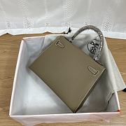 Hermes Kelly Gray Epsom Silver 25cm - 3