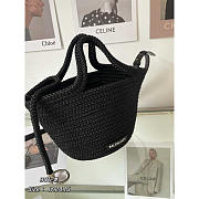 Balenciaga Ibiza Small Basket Bag Black 17x24x15cm - 4