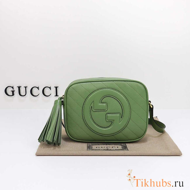 Gucci Blondie Small Shoulder Bag Green 24x15.5x5cm - 1