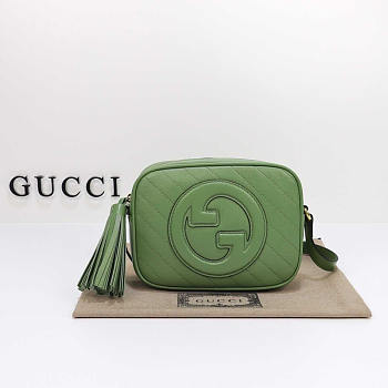 Gucci Blondie Small Shoulder Bag Green 24x15.5x5cm