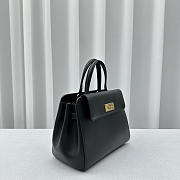 Balenciaga Women's Money Small Tote Bag Black 23.5x20x9.5cm - 3