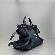 Balenciaga Waist Large Bag Grained Calfskin In Black 50x17x37cm - 6