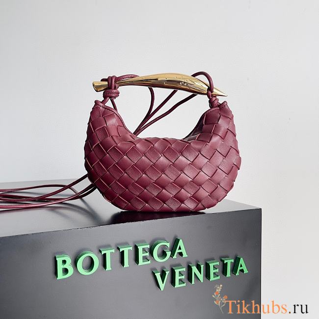 Bottega Veneta Mini Sardine Red wine 20x12x2.5cm - 1