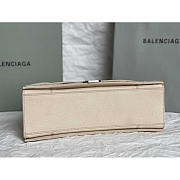 Balenciaga Crush Quilted Shoulder Bag Calfskin Beige 31x20x12cm - 5