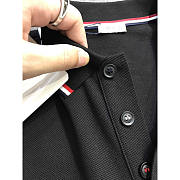 Moncler Logo Polo Shirt Black T Shirt - 2