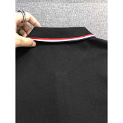 Moncler Logo Polo Shirt Black T Shirt - 4