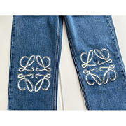 Loewe Anagram Baggy Jeans In Denim - 4