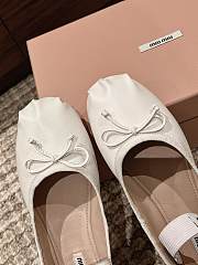 Miumiu White Ballet Shoes - 3