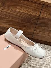 Miumiu White Ballet Shoes - 2