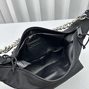 Balenciaga Raver Medium Nylon Shoulder Bag Black 24x18x8cm - 3