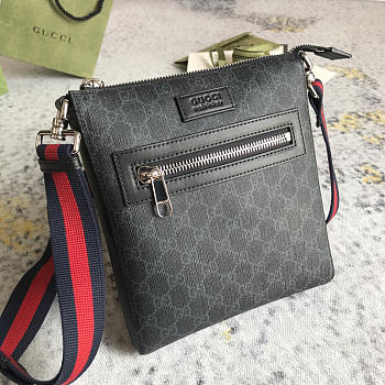 Gucci GG Black Small Messenger Bag 21cm