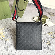 Gucci GG Black Small Messenger Bag 21cm - 2