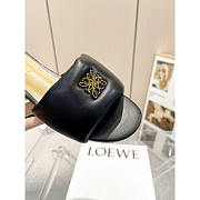 Loewe Anagram Padded Leather Mules Black - 2