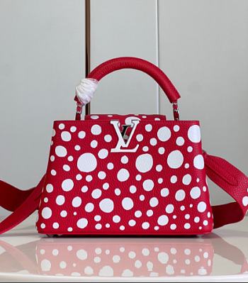 Louis Vuitton LV Capucines BB Red White 27 x 18 x 9 cm
