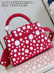 Louis Vuitton LV Capucines BB Red White 27 x 18 x 9 cm - 4