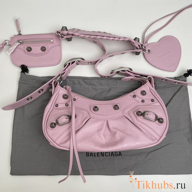 Balenciaga Le Cagole XS Shoulder Bag In Light Pink 26cm - 1