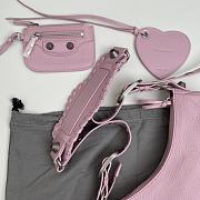 Balenciaga Le Cagole XS Shoulder Bag In Light Pink 26cm - 3