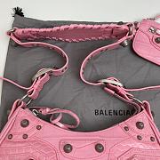 Balenciaga Le Cagole Small Shoulder Bag Pink Crocodile 26cm - 4