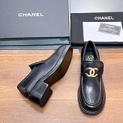 Chanel Large CC Calfskin Loafer Black - 2