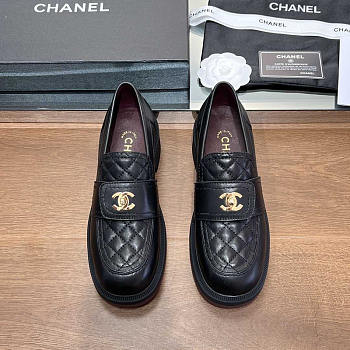 Chanel Lambskin Leather Loafer Black