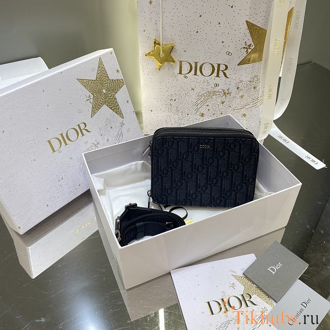 Dior Pouch With Strap Black 17x12.5cm - 1