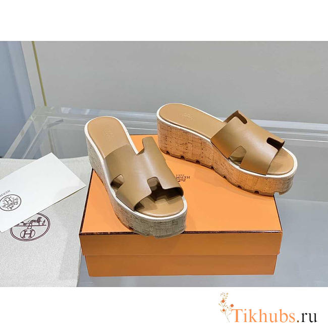 Hermes Eze 30 Sandals Natural - 1