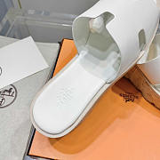 Hermes Eze 30 Sandals White - 5