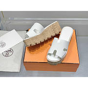 Hermes Eze 30 Sandals White - 3