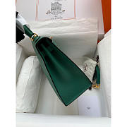 Hermes Kelly Epsom 28 Gold Hardware Green 28cm - 5