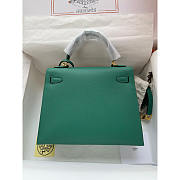 Hermes Kelly Epsom 28 Gold Hardware Green 28cm - 3