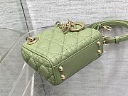 Dior Micro Lady Green 12x10x5cm - 2