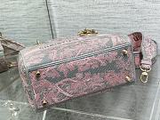 Dior Medium Lady D-Lite Bag Gray and Pink 24cm - 6