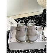 Dior x Birkenstock Tokio Mule Grey Nubuck Calfskin - 2