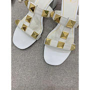 Valentino Roman Stud White Heel 6cm - 3