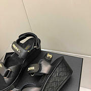 Chanel Leather Sandals Black - 2