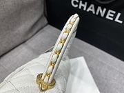 Chanel 23P Small Coco Handle Bag Caviar White 23cm - 6